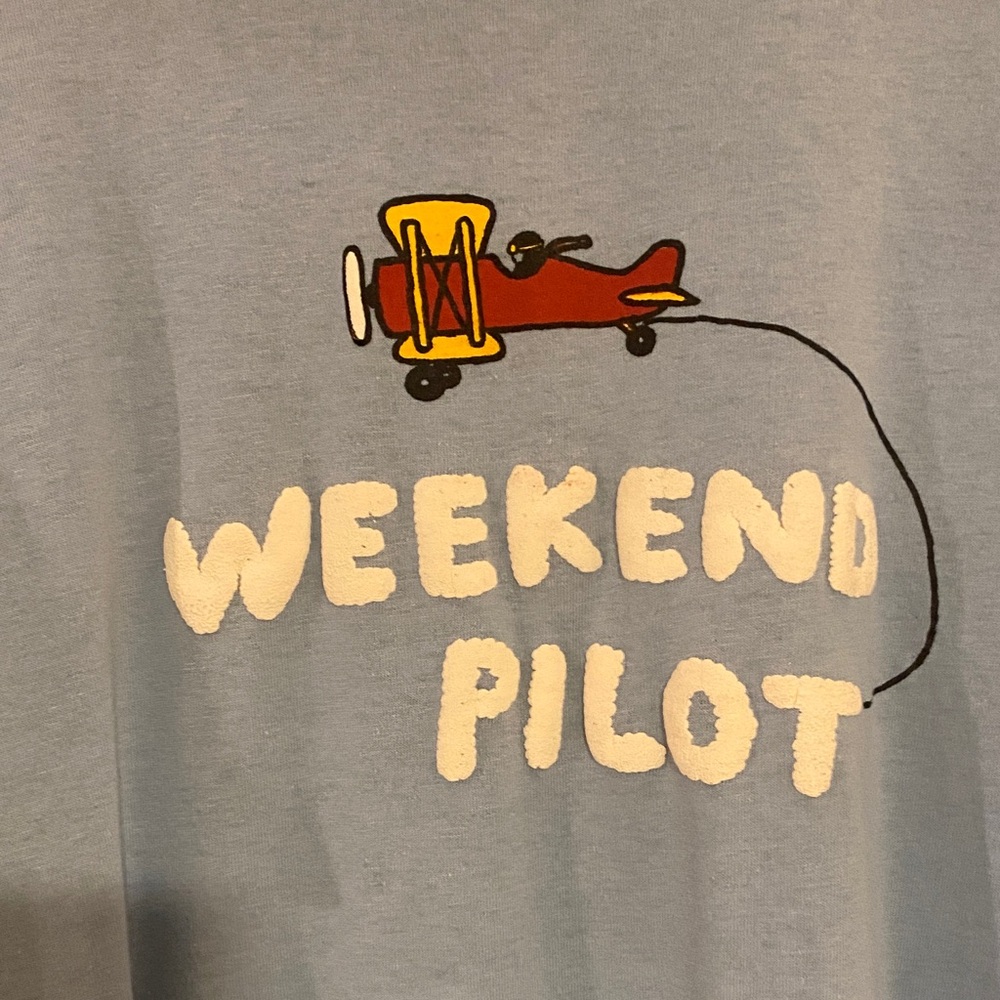 Screen Stars Light Blue Weekend Pilot Tee - Picture 3 of 4